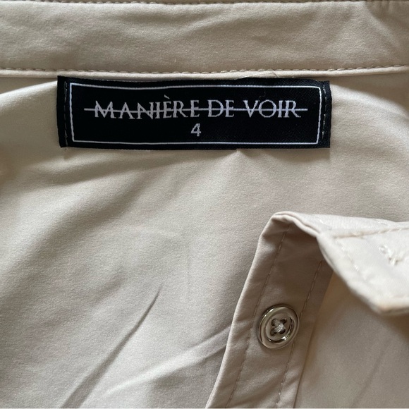 Maniere de Voir Beige Crop Top - Picture 4 of 4